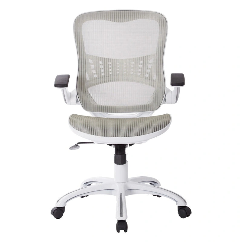 Riley Office Chair with White Mesh Seat and Back