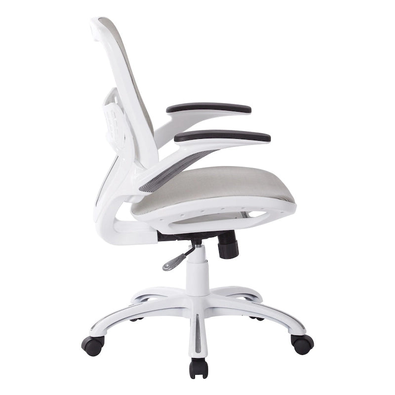 Riley Office Chair with White Mesh Seat and Back