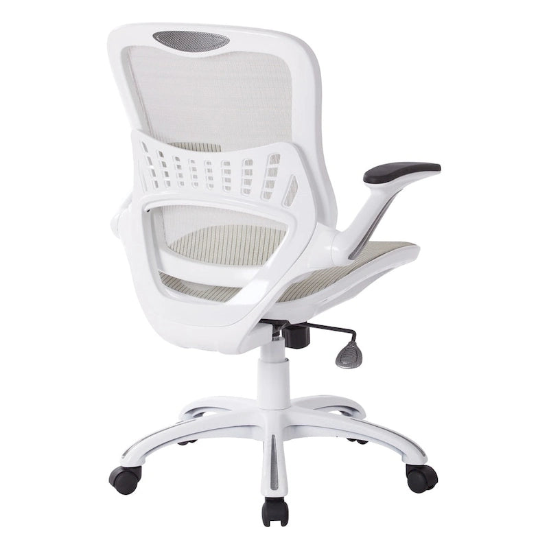 Riley Office Chair with White Mesh Seat and Back