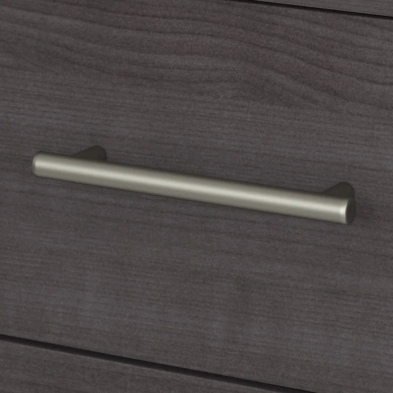 Somerset 60W Office Desk with Cabinet and 5 Shelf Bookcase