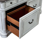 Magnolia Manor Antique White Weathered Bark Credenza