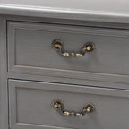 Baxton Studio Capucine Antique French Country Cottage Wood 3-Drawer End Table