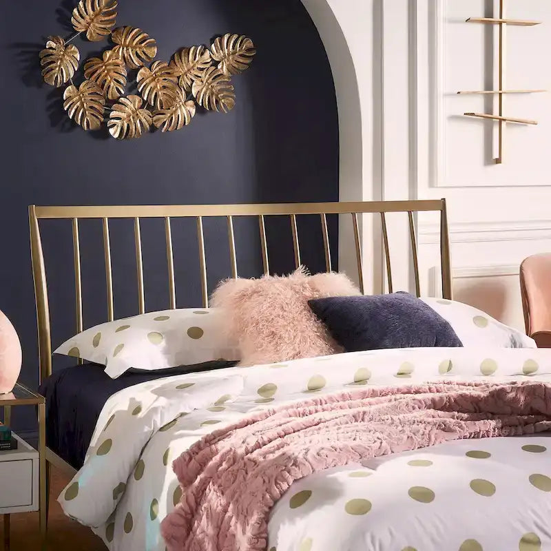 Parkcrest Gold Metal Bed by iNSPIRE Q Bold