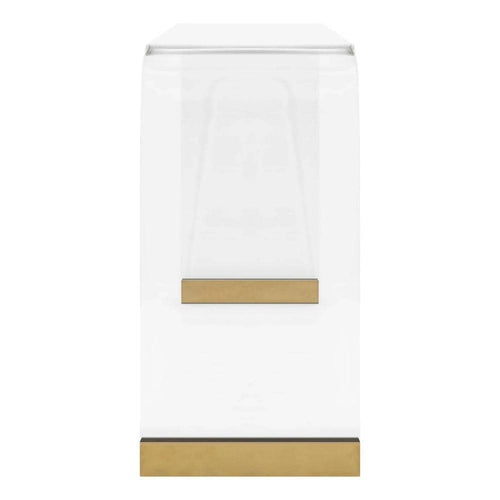Acrylic Gold Console Table