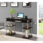 Convenience Concepts Designs2Go No Tools Student Desk with Charging Station and Shelves