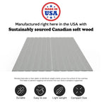 0.75 Vertical Heavy Duty Mattress Support Wooden Slats with Cover.