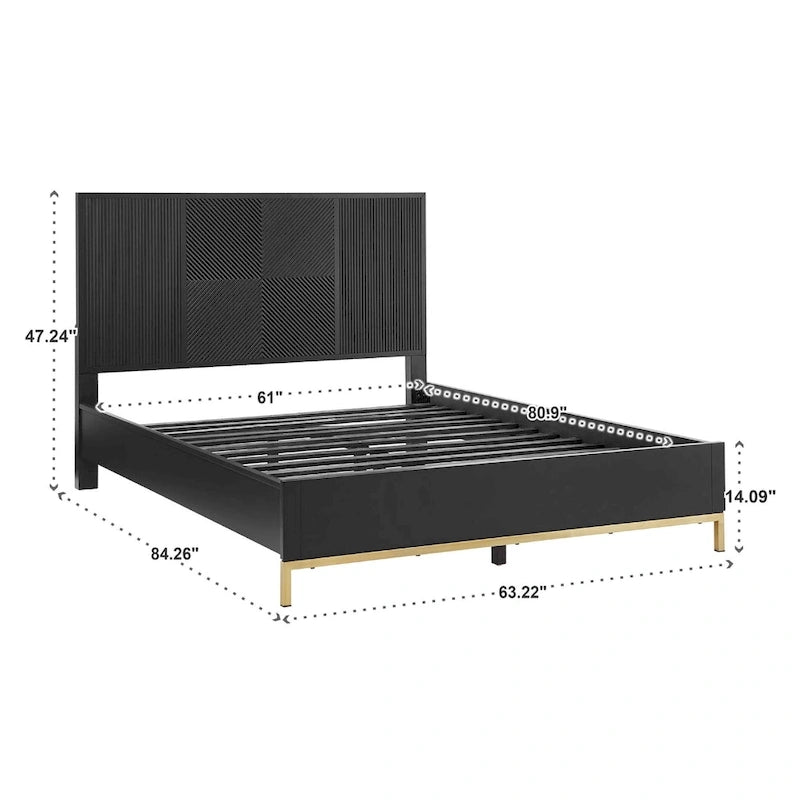 Elea Low Profile Queen Platform Bed by iNSPIRE Q Bold