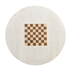 Nami Traditional Antique White 54-inch Wood Round Game Table by Furniture of America