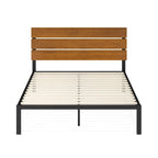 Priage by ZINUS Black Metal Platform Bed Frame