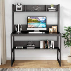 Computer Desk, Home Office Desk Study Desk with Hutch and Shelves