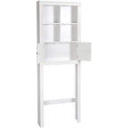 Spirich Home Bathroom Shelf Over The Toilet with 4 Cubbies, Bathroom Cabinet Organizer Over Toilet, Space Saver Cabinet Storage