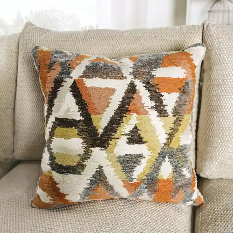 Pluttnam Transitional Tan Microfiber U-Shaped Sectional by Furniture of America