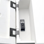 Steve Silver Castana Modern Farmhouse Soft White Side Table with USB