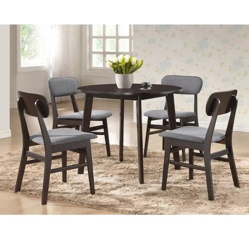 Baxton Studio Montreal Mid-century Solid Wood Dining Table