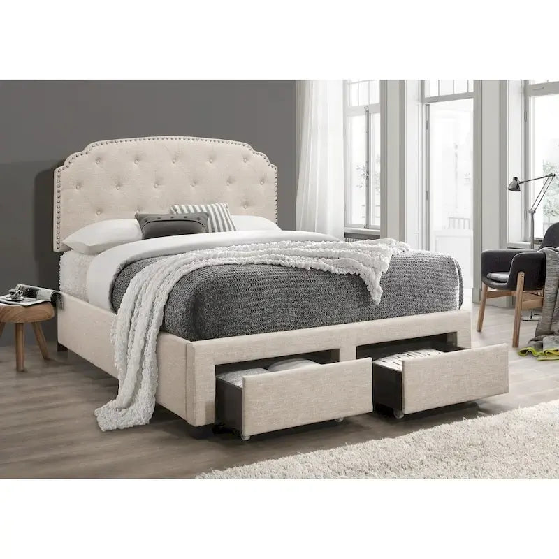 Carolina Panle Bed with Storage