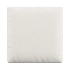Lionel White Cotton Fabric Down-Filled Ottoman by iNSPIRE Q Artisan
