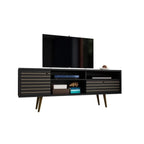Liberty 70.86 In. Mid Century Modern 4 Shelf TV Stand