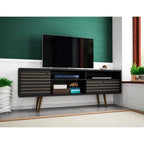 Liberty 70.86 In. Mid Century Modern 4 Shelf TV Stand