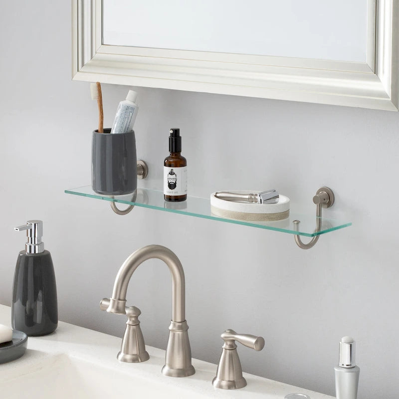Organize It All Hanging Glass Shelf - 20.5x4.7x3.5