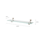 Organize It All Hanging Glass Shelf - 20.5x4.7x3.5