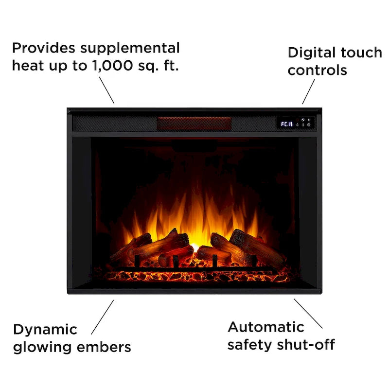 Eliot 81 Grand Antique Grey TV Stand Electric Fireplace by Real Flame