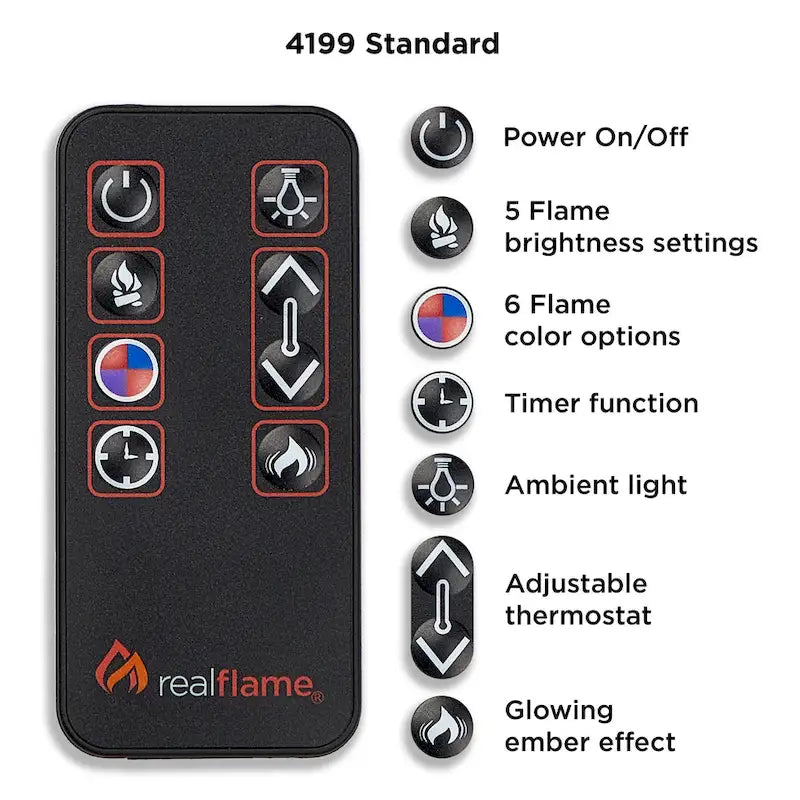 Calie 67 Electric TV Stand Fireplace in Dark Walnut by Real Flame - 67L x 18W x 30.5H