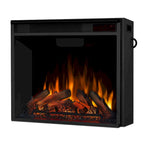 Calie 67 Electric TV Stand Fireplace in Dark Walnut by Real Flame - 67L x 18W x 30.5H