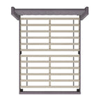 Upholstered Platform Bed with Wingback Headboard