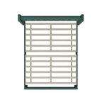 Upholstered Platform Bed with Wingback Headboard