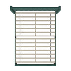 Upholstered Platform Bed with Wingback Headboard