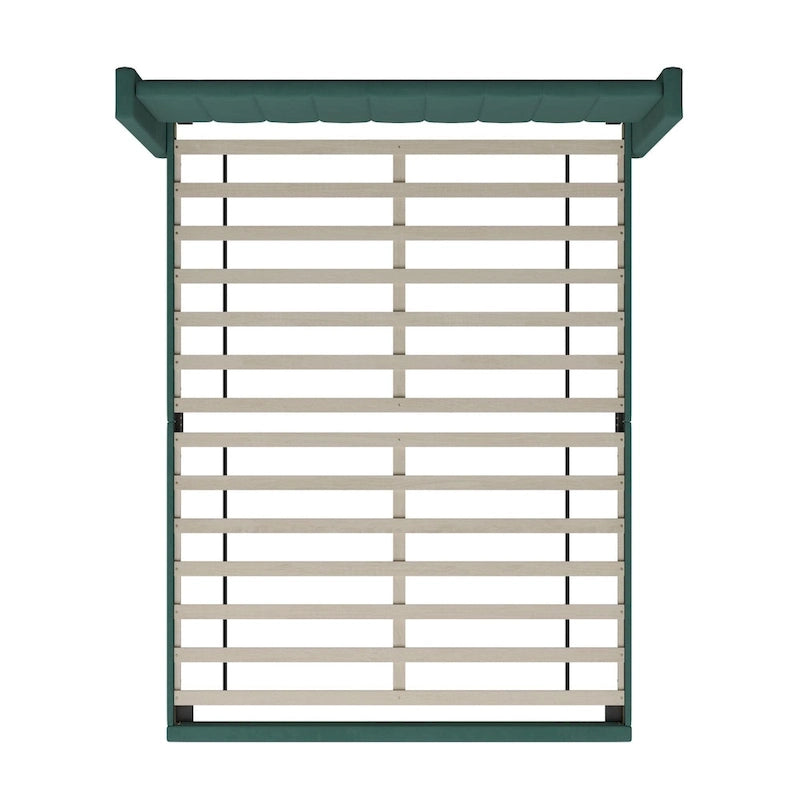 Upholstered Platform Bed with Wingback Headboard