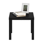 Furinno Classic Homey Square Side Table, Black
