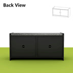 Shoe Storage Bench Storage Entryway Bench Door Cabinet Cushioned