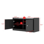 Shoe Storage Bench Storage Entryway Bench Door Cabinet Cushioned