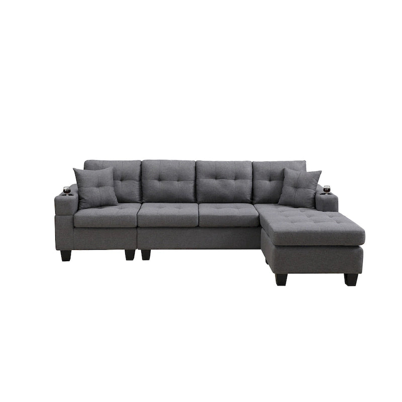 Modern Sectional Sofa with Reversible Chaise