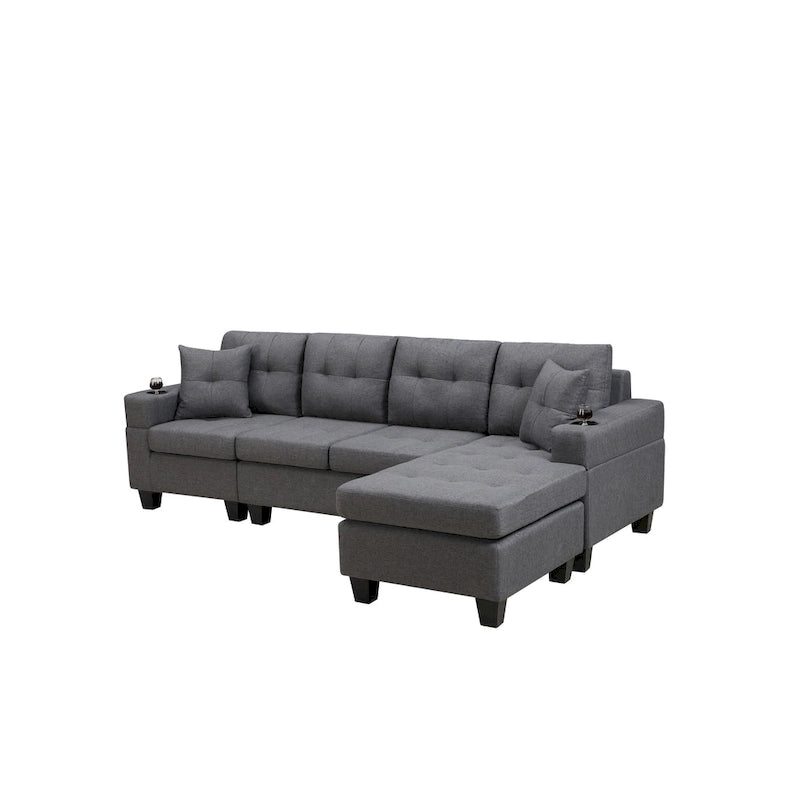 Modern Sectional Sofa with Reversible Chaise