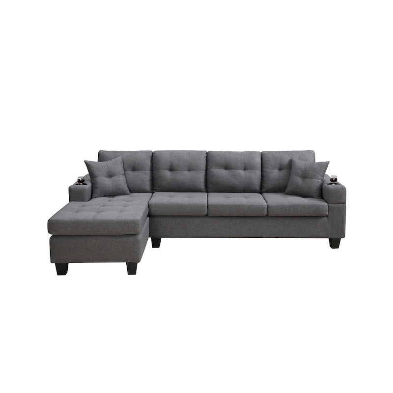 Modern Sectional Sofa with Reversible Chaise