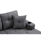 Modern Sectional Sofa with Reversible Chaise