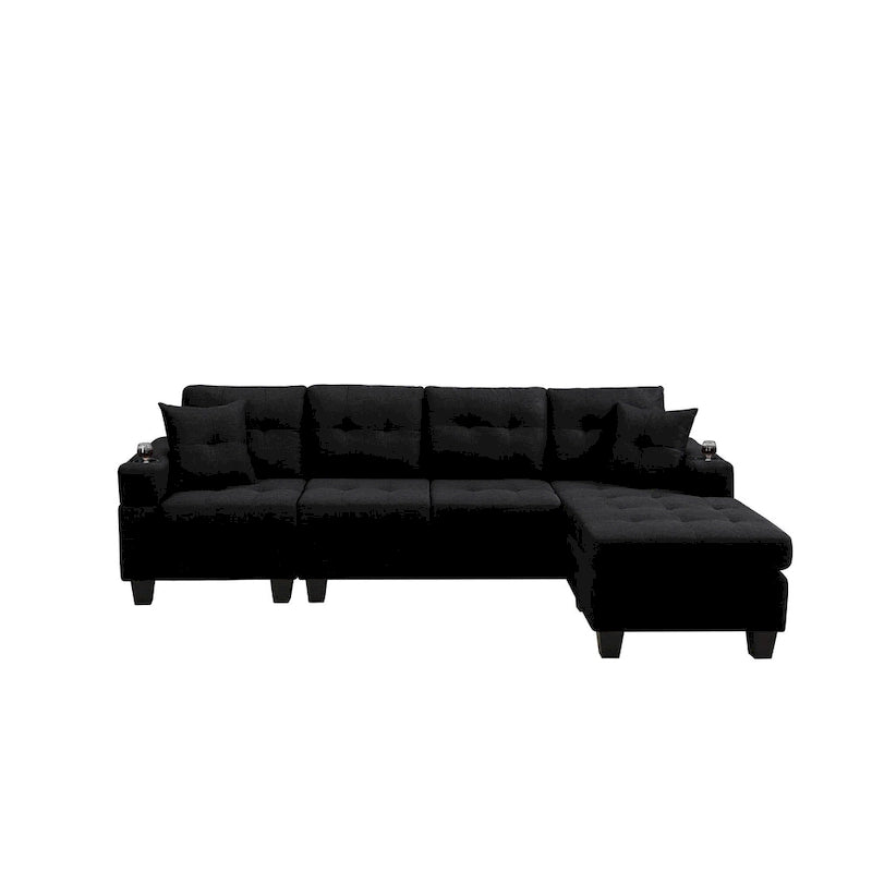 Modern Sectional Sofa with Reversible Chaise