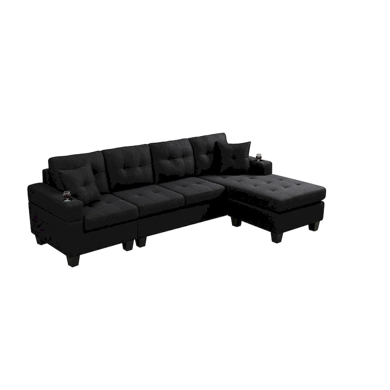 Modern Sectional Sofa with Reversible Chaise
