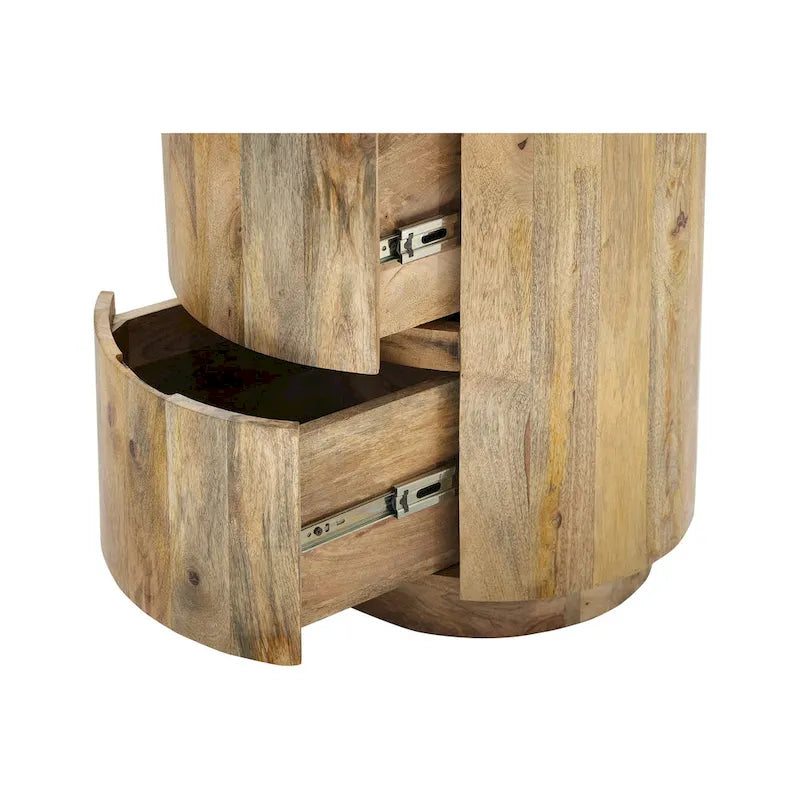 Carolina Living Kingston 2-Drawer 18 Round Nightstand