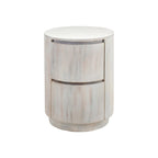 Carolina Living Kingston 2-Drawer 18 Round Nightstand