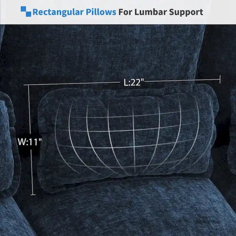 [VIDEO provided][New]109.8*55.9 Modern U-shaped Sectional Sofa with Waist Pillows,6-seat Upholstered Symmetrical Sofa Furniture