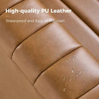 Esteban Modern Leather Upholstered Swivel Barrel Chair Set of 2 by HULALA HOME