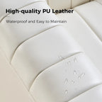 Esteban Modern Leather Upholstered Swivel Barrel Chair Set of 2 by HULALA HOME