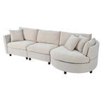 Merax Indoor Cushioned Combination Sofas with Curved Seat