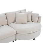 Merax Indoor Cushioned Combination Sofas with Curved Seat