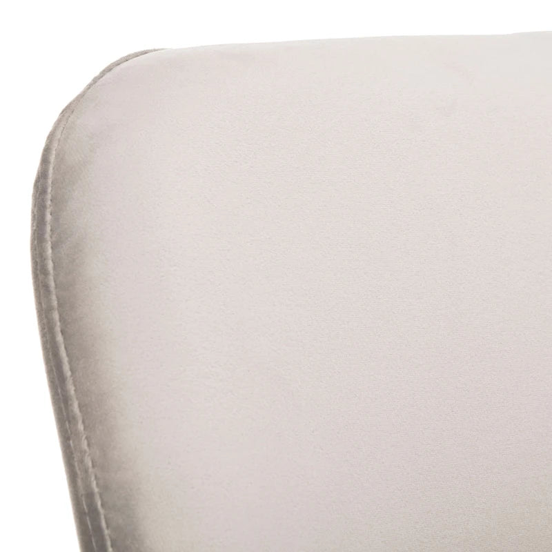 SAFAVIEH Nobie 18.3 Upholstered Dining Chair - Grey / Gold (Set of 2) - 21 x 22 x 31 - 21Wx22Dx31H