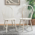 SAFAVIEH Delcie Spindle Oval Back Dining Chair (Set of 2) - 17.9 x 19.7 x 37 - 18Wx20Dx37H