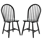 SAFAVIEH Delcie Spindle Oval Back Dining Chair (Set of 2) - 17.9 x 19.7 x 37 - 18Wx20Dx37H